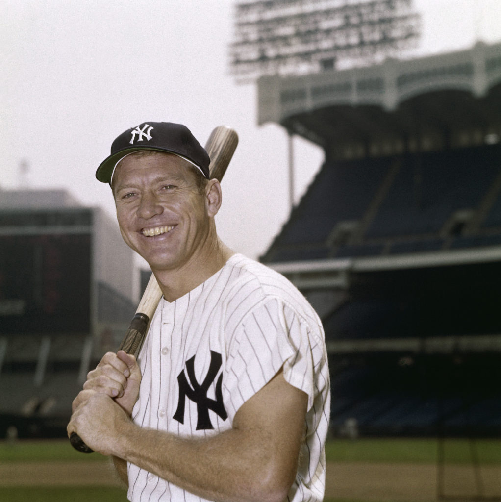 BRONX, NY: Mickey Mantle of the New York Yankees poses for a portrait at Yankee Stadium in Bronx, New York circa 1960. Mickey Mantle played for the New York Yankees from 1951 - 1968. (Photo by Louis Requena /MLB Photos via Getty Images)